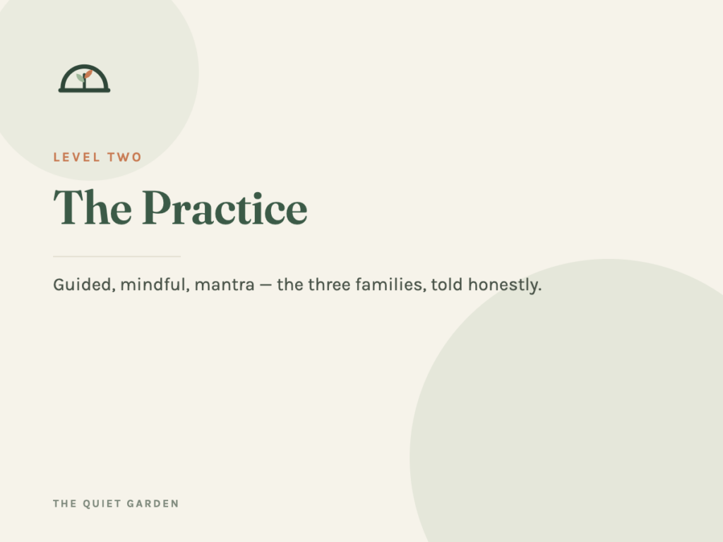 The Practice — guided, mindful, mantra